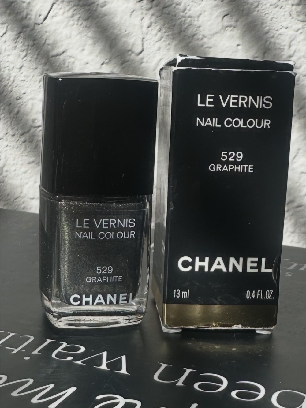 Chanel nail pol Vernis Graphite 529 Rare ltd